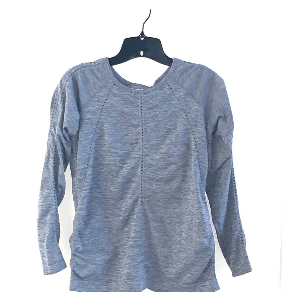 Athleta “foothill” grey heather long sleeve top
